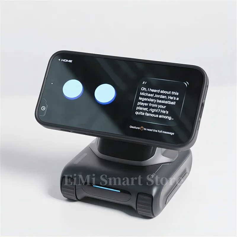 Smart Desktop Robot with AI & Mobile Dock for iPhone/Android