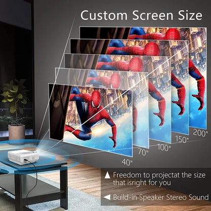 Global TFlag L36P Mini 4K WiFi Projector – Portable Full HD LED for Phone & Home Use