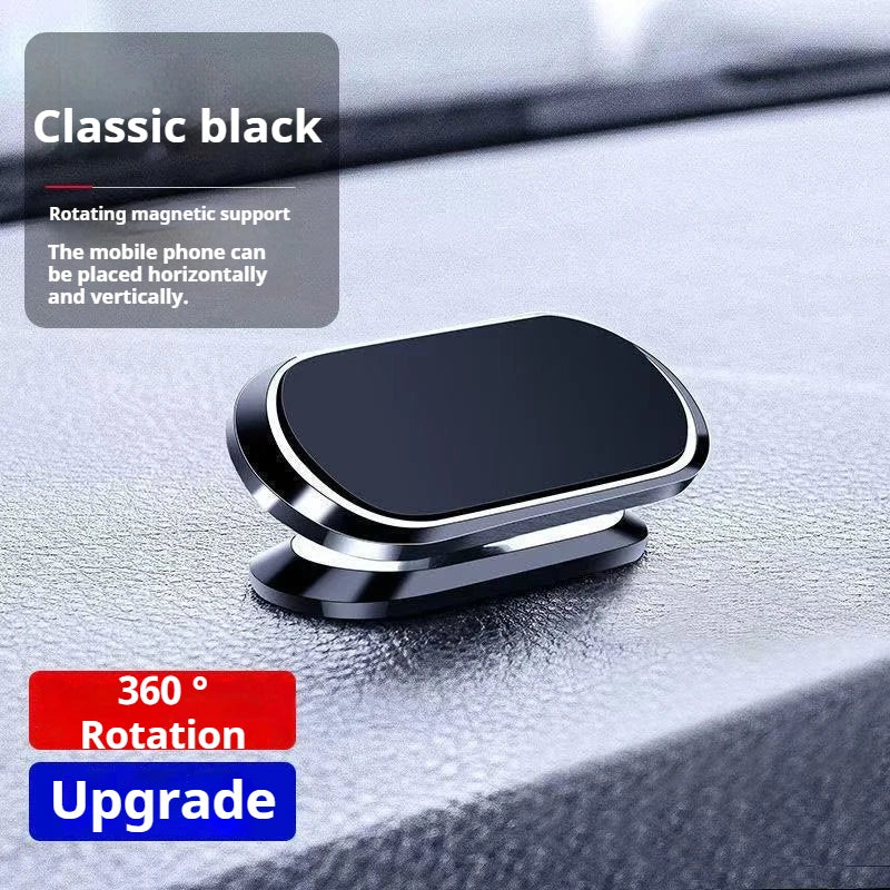 Magnetic Car Phone Holder – 360° Rotating with Suction Cup