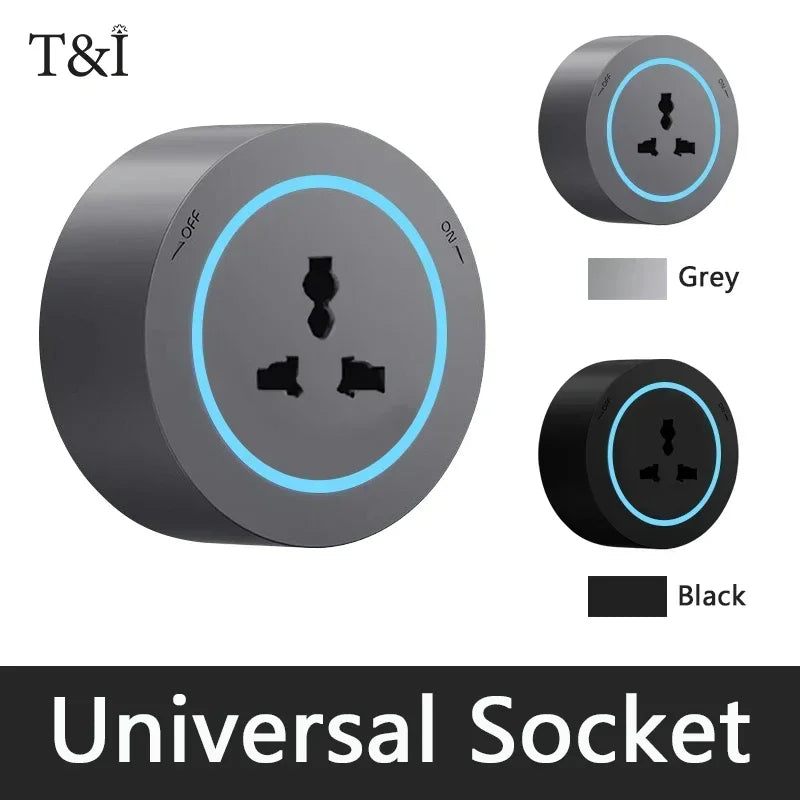 Movable Socket Power Rail – EU/US/UK Plug with USB-C