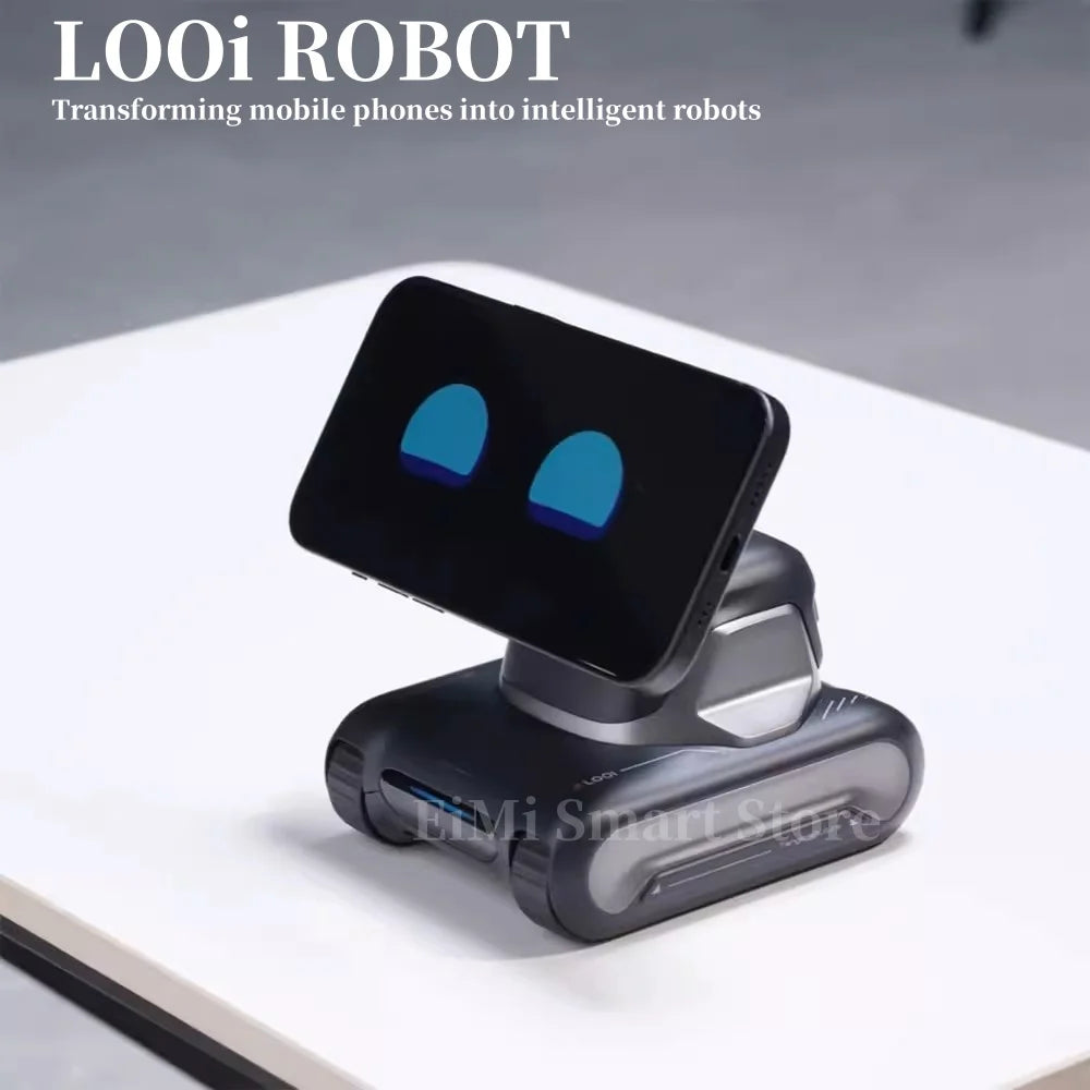 Smart Desktop Robot with AI & Mobile Dock for iPhone/Android