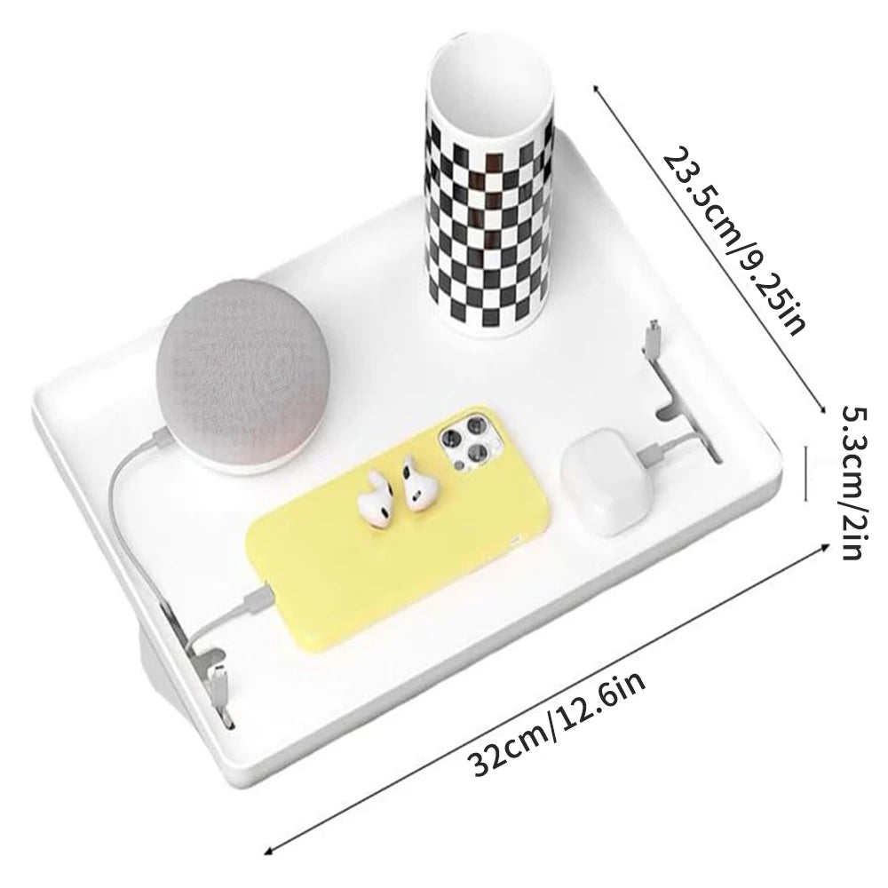 1 Bedside Shelf – Clip-On Storage Tray for Bed, Dorm, or Home
