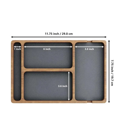 Wooden Desktop Organizer Storage Box