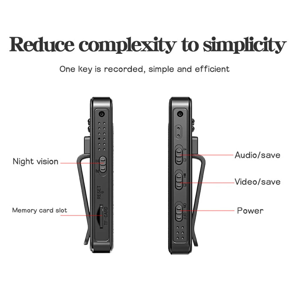 1080P Mini Body Camera with Night Vision