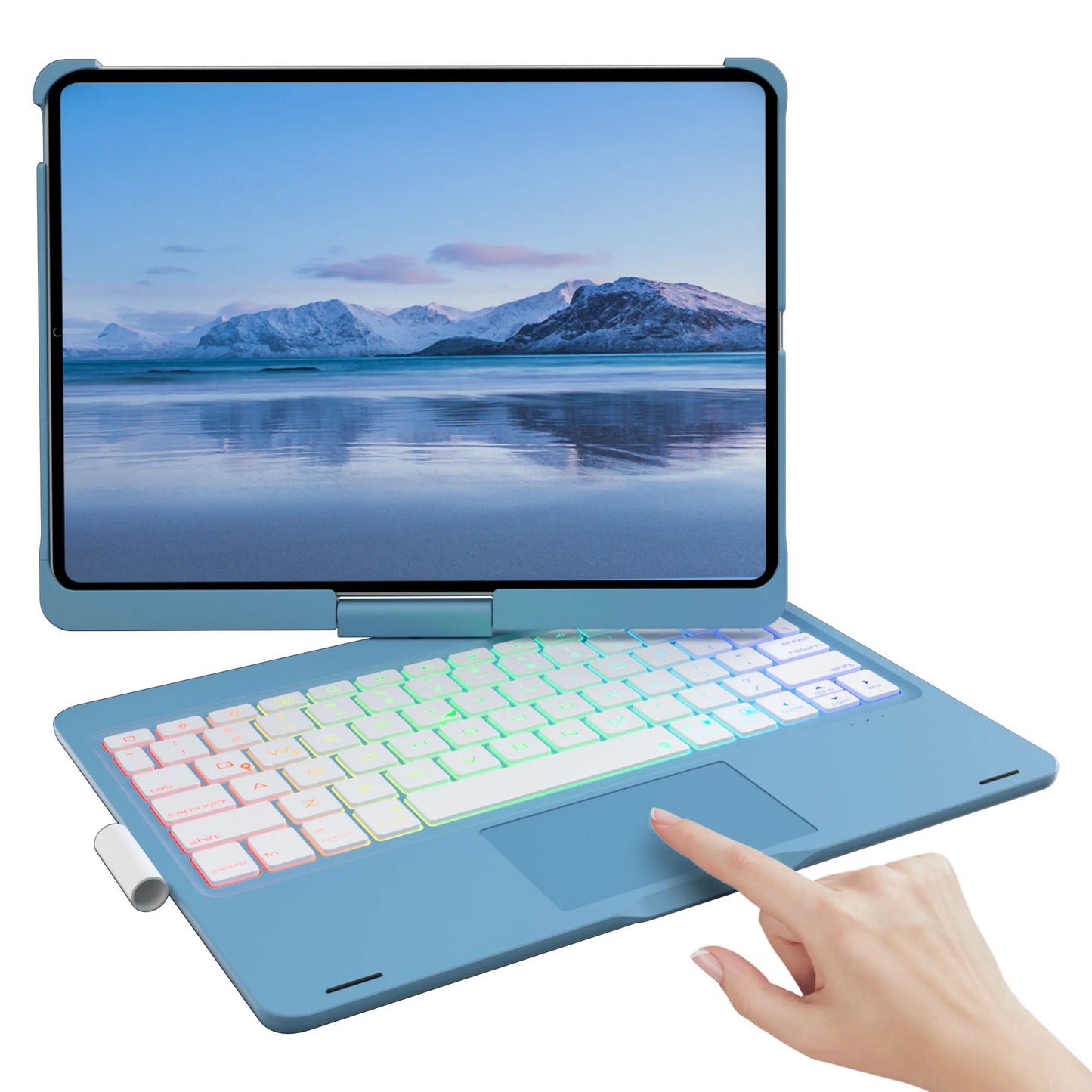iPad 10th Gen Keyboard Case with Trackpad & 360° Rotation