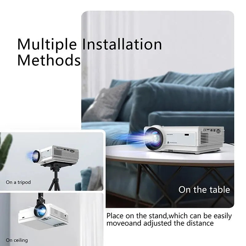 Global TFlag L36P Mini 4K WiFi Projector – Portable Full HD LED for Phone & Home Use